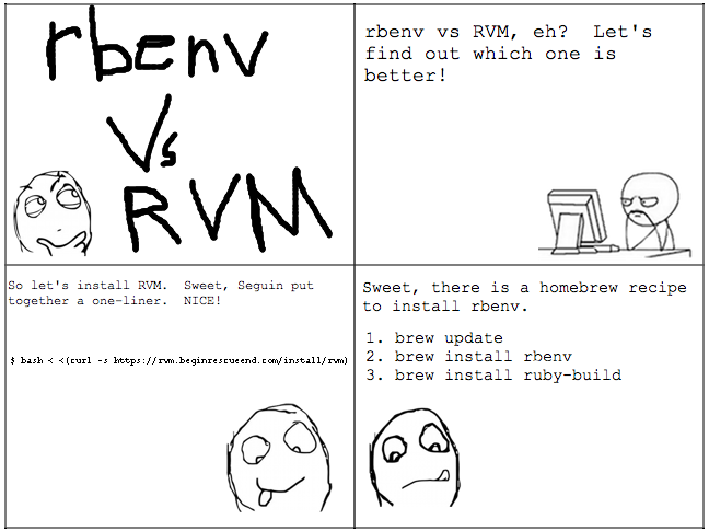 RVM vs rbenv